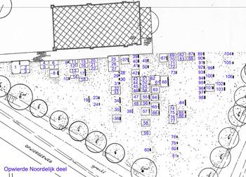Grafaanduidingen kerkhof Opwierde